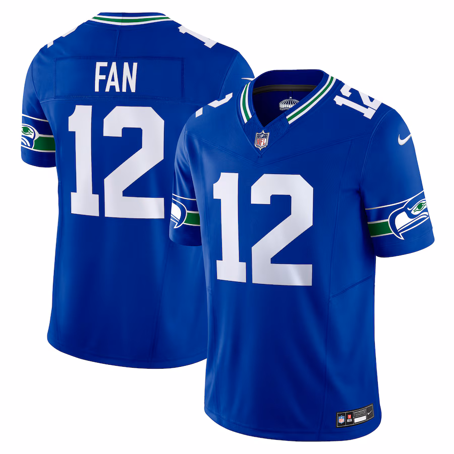 Men's Seattle Seahawks 12th Fan Nike Royal Vapor F.U.S.E. Limited Jersey
