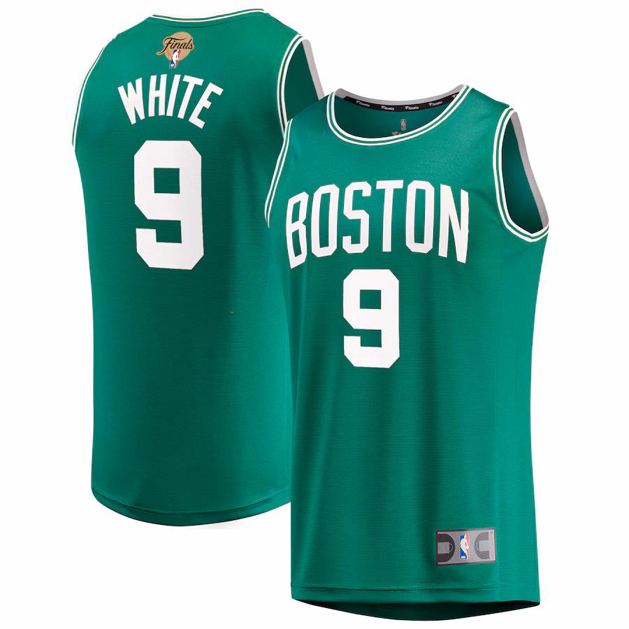 Men's Boston Celtics Derrick White Fanatics Kelly Green 2024 NBA Finals Fast Break Replica Player Jersey - Icon Edition