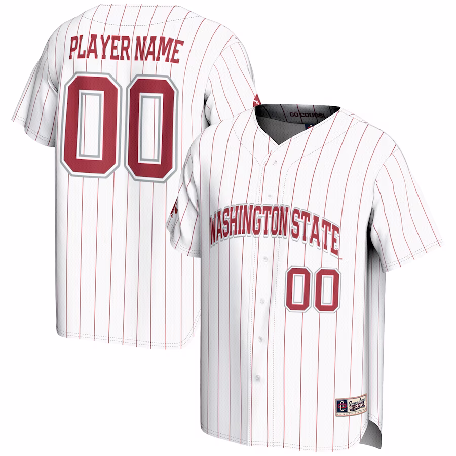 Washington State Cougars GameDay Greats NIL Pick-A-Player Lightweight Baseball Jersey - White
