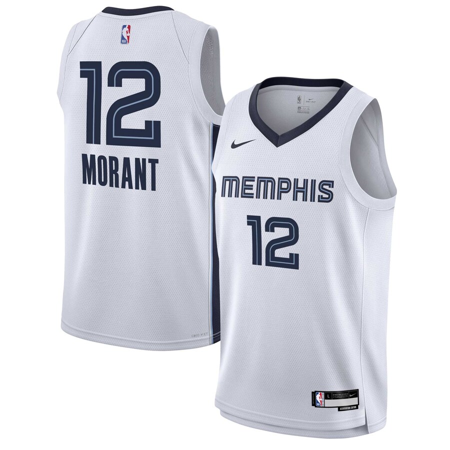 Youth Memphis Grizzlies Ja Morant Nike White Swingman Jersey - Association Edition