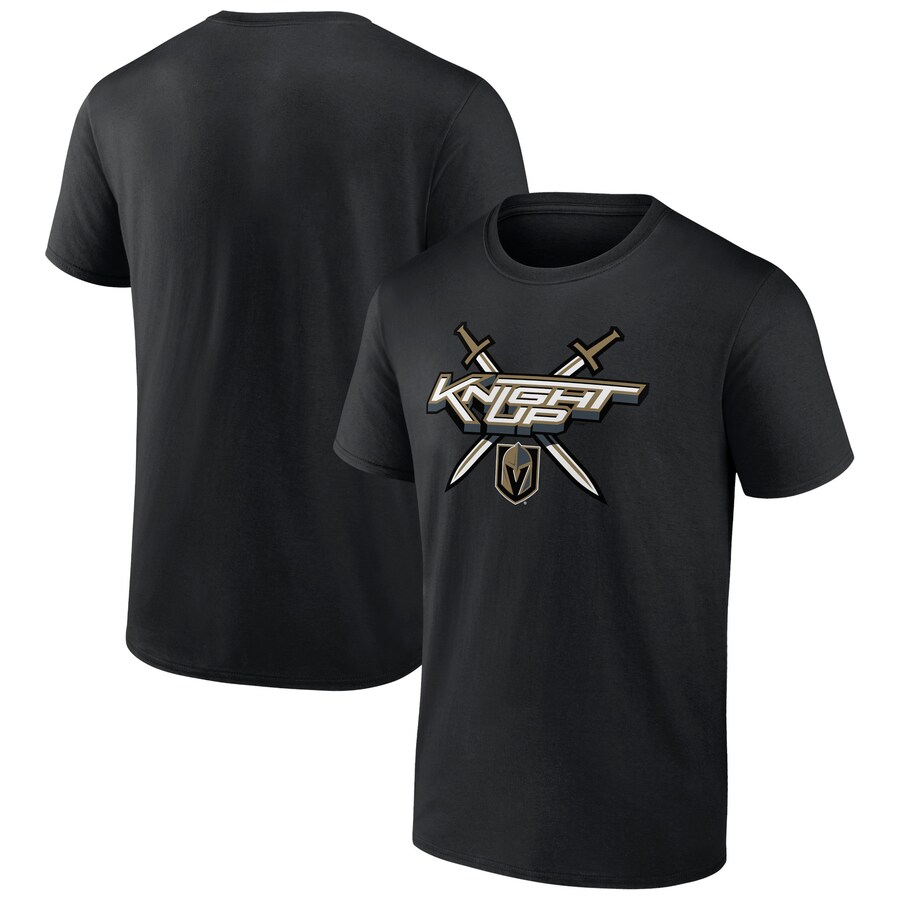 Men's Vegas Golden Knights Black Ice Cluster T-Shirt