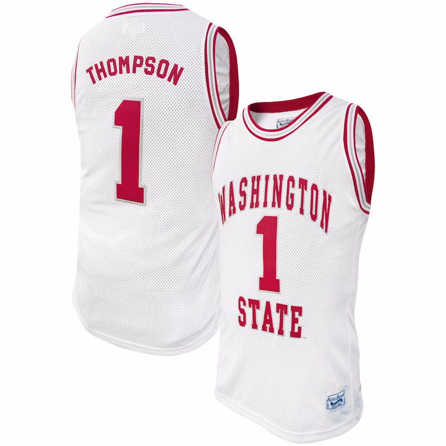 Klay Thompson Washington State Cougars Original Retro Brand Alumni Basketball Jersey - White
