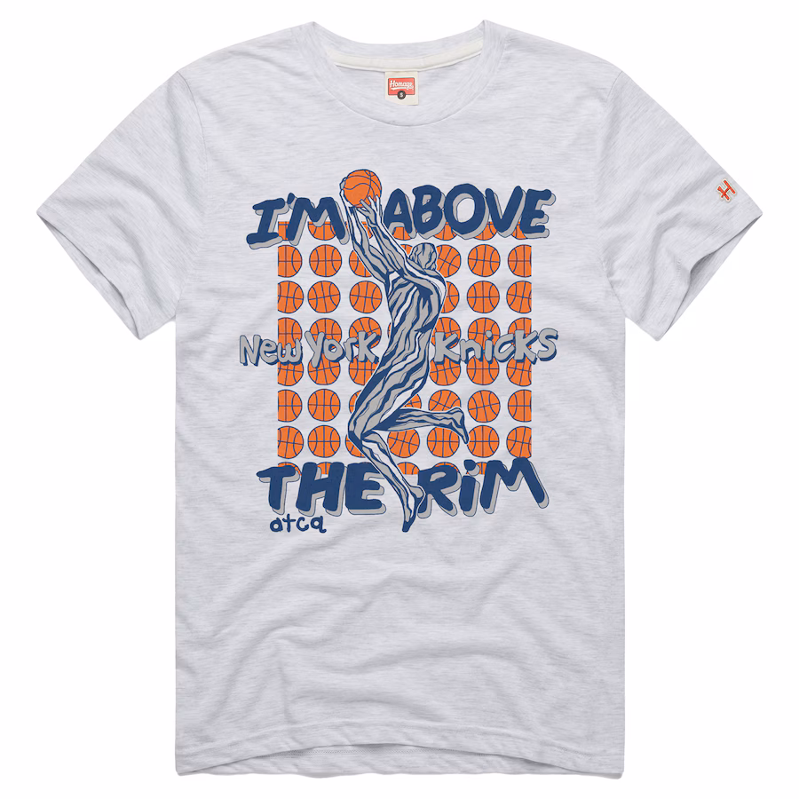 Men's New York Knicks  Homage Ash A Tribe Called Quest x NBA I'm Above The Rim Tri-Blend T-Shirt