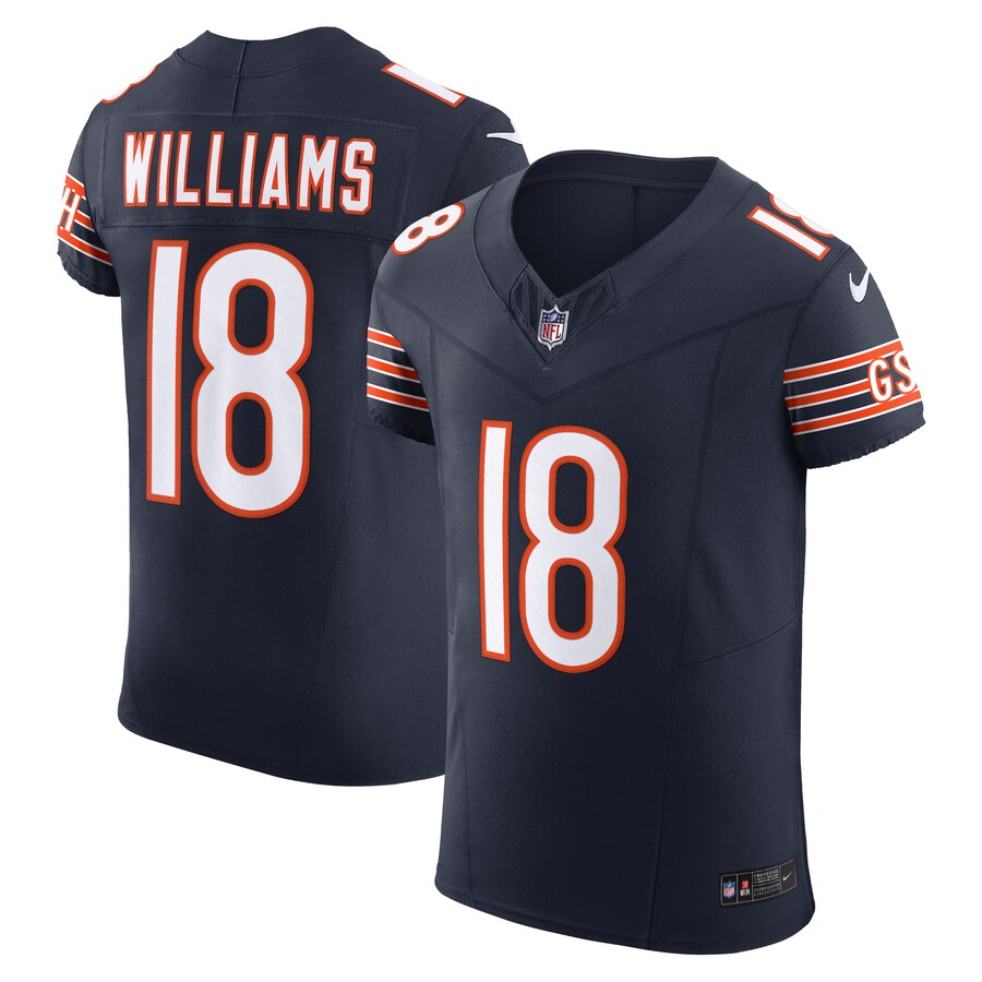 Men's Chicago Bears Caleb Williams Nike Navy Team Vapor F.U.S.E. Elite Jersey
