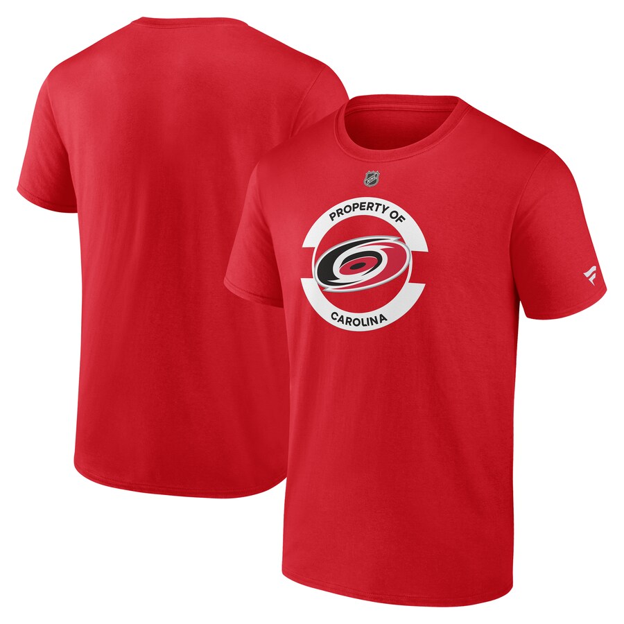 Men's Carolina Hurricanes Fanatics Red Authentic Pro Core Secondary T-Shirt