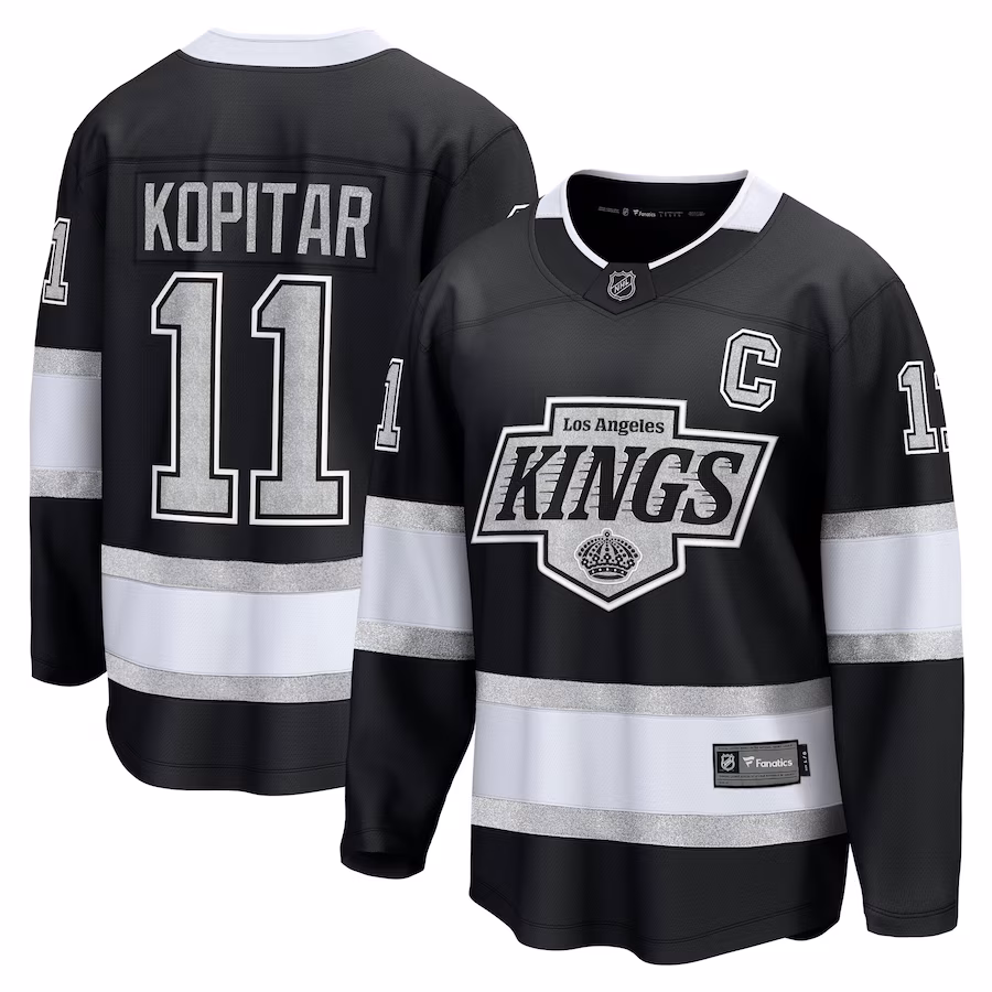 Men's Los Angeles Kings Anze Kopitar Fanatics Black Home Premier Breakaway Player Jersey