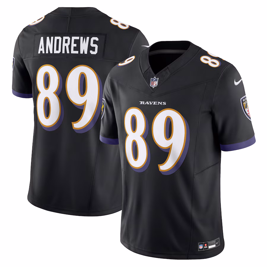 Men's Baltimore Ravens Mark Andrews Nike Black Vapor F.U.S.E. Limited Jersey
