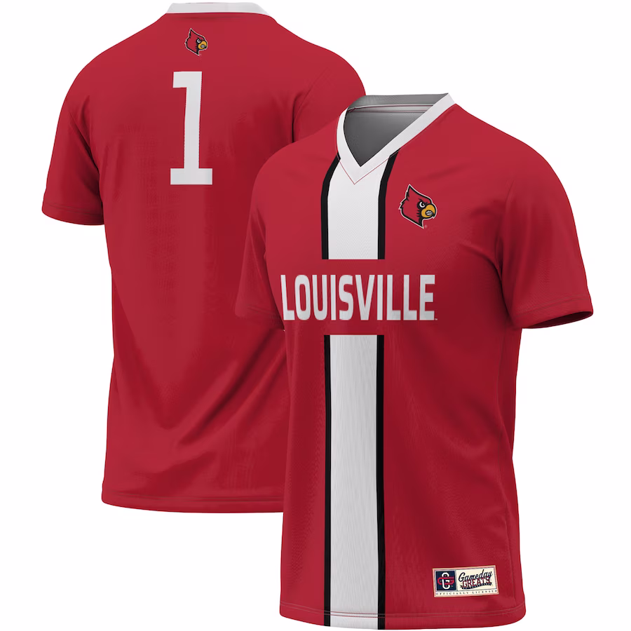 #1 Louisville Cardinals ProSphere Unisex Lightweight Soccer Jersey - Red