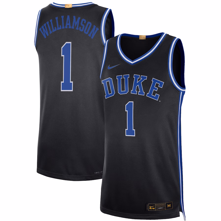Zion Williamson Duke Blue Devils Nike Alumni Player Limited Basketball Jersey - Black