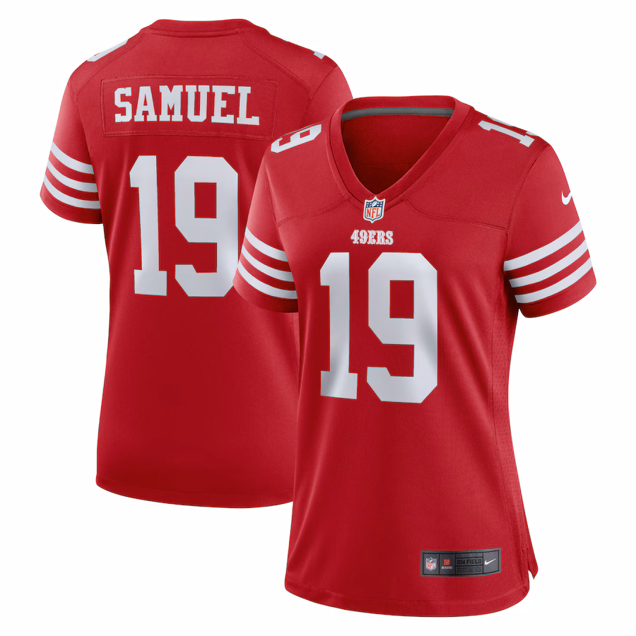 Women's San Francisco 49ers Deebo Samuel Nike Scarlet Team Game Player Jersey