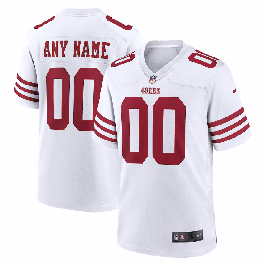 Youth San Francisco 49ers Nike White Game Custom Jersey