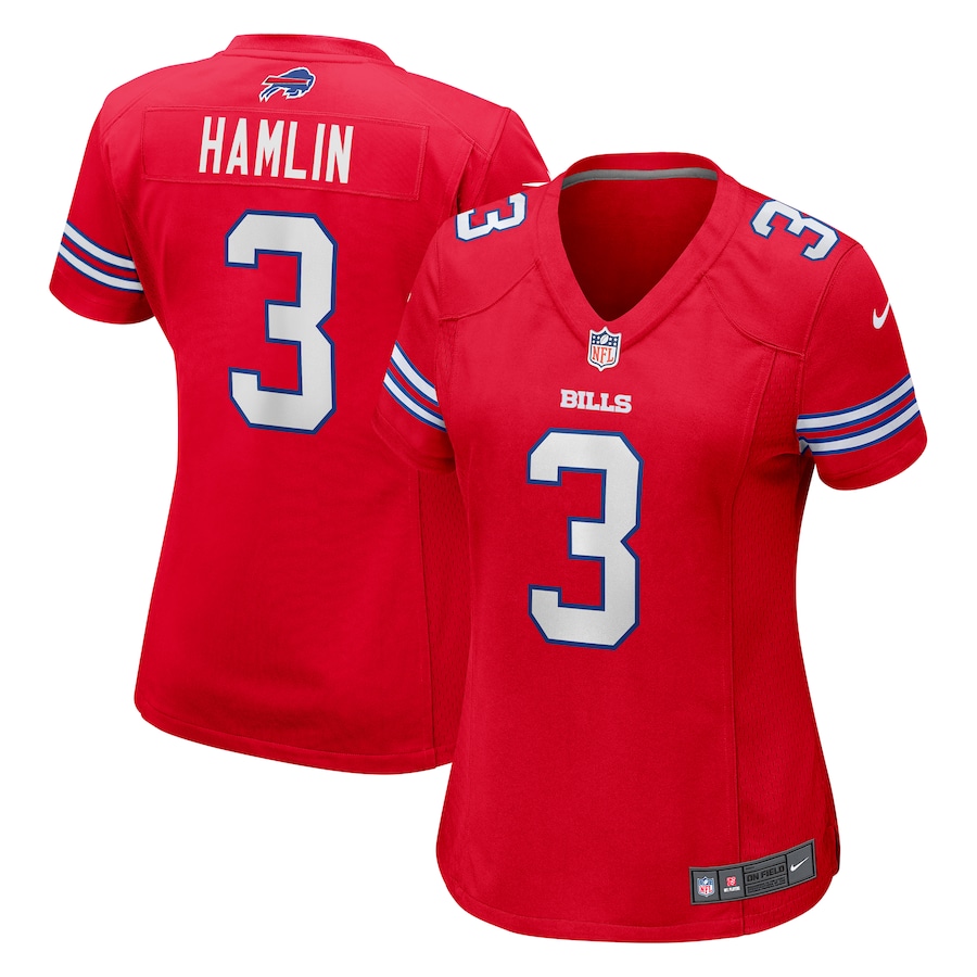 Women's Buffalo Bills Damar Hamlin Nike Red Player Jersey