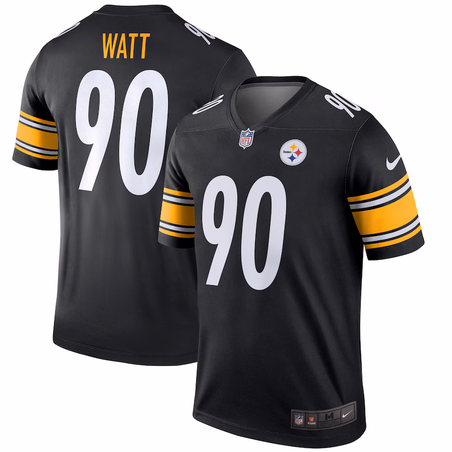 Men's Pittsburgh Steelers T.J. Watt Nike Black Team Legend Jersey
