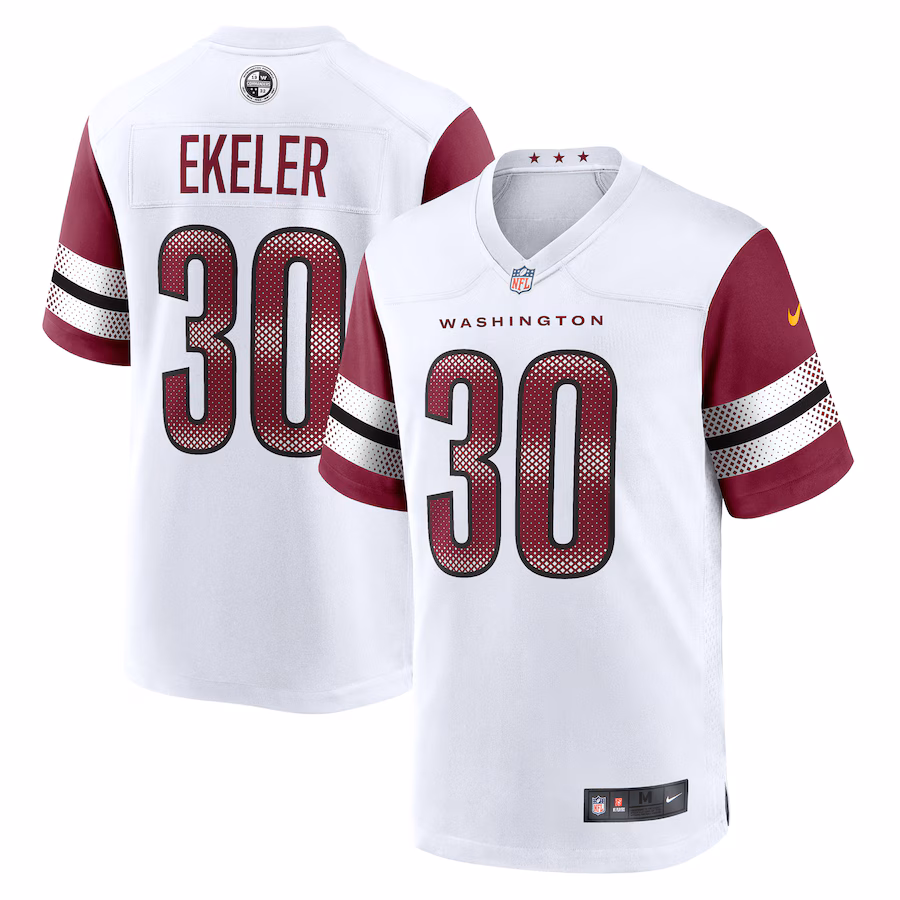 Men's Washington Commanders Austin Ekeler Nike  White Game Jersey