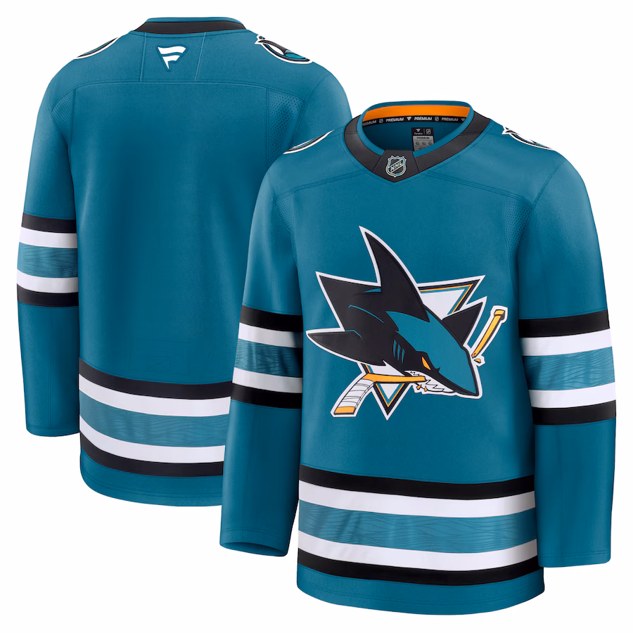 Men's San Jose Sharks Fanatics Teal Home Premium Jersey