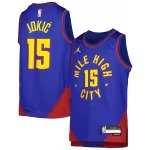 Youth Denver Nuggets Nikola Jokic Jordan Brand Blue Swingman Jersey - Statement Edition