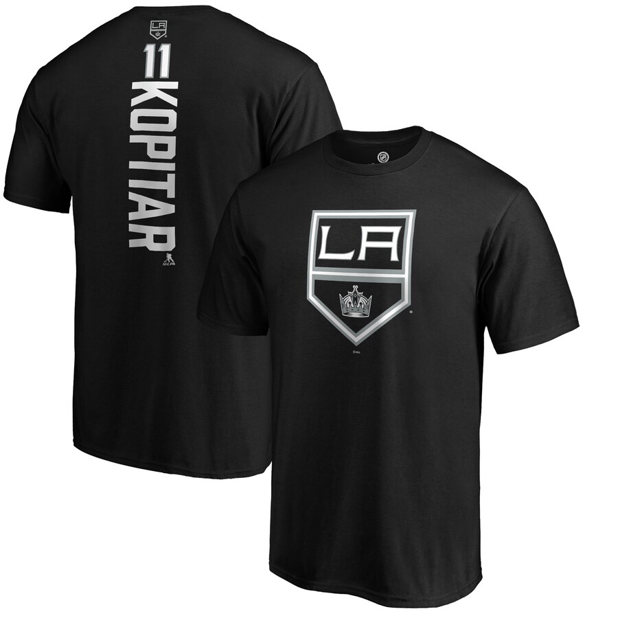 Men's Los Angeles Kings Anze Kopitar Black Playmaker T-Shirt