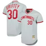 Men's Cincinnati Reds Ken Griffey Jr. Mitchell & Ness Gray 2004 Cooperstown Collection Authentic Throwback Jersey