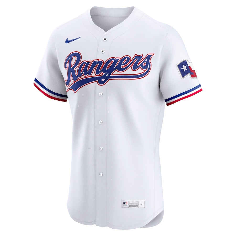 Men's Texas Rangers Nike White Home Elite Custom Jersey