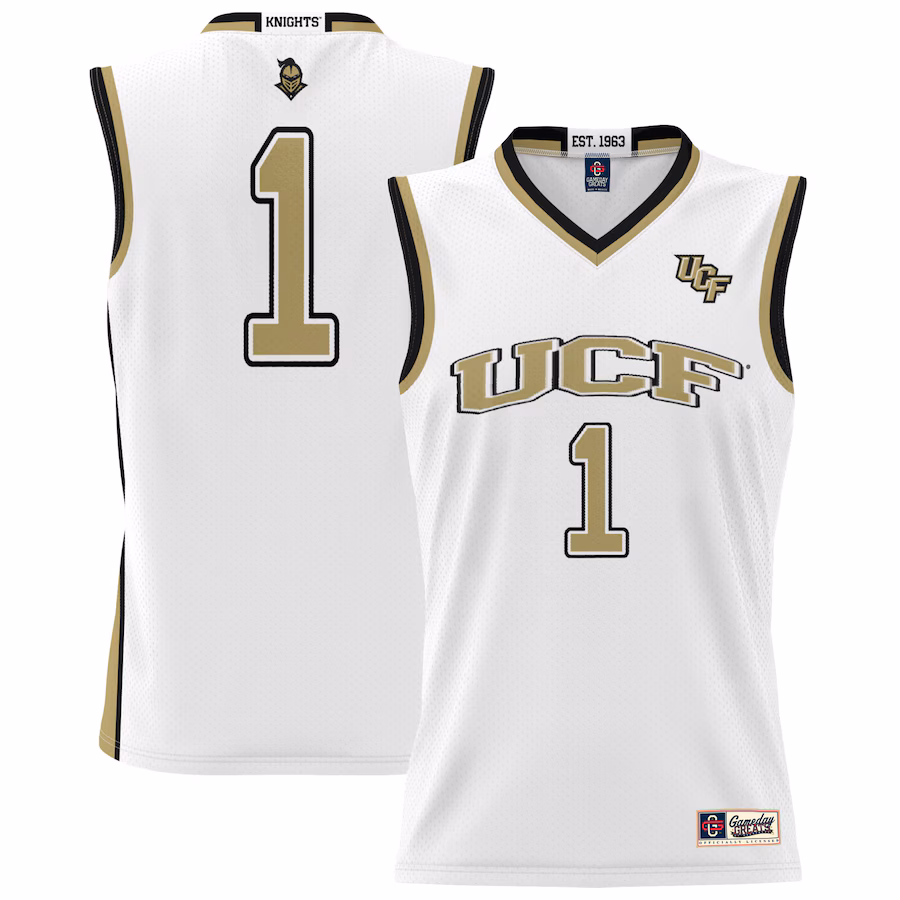 Youth GameDay Greats #1 White UCF Knights Lightweight Basketball Jersey
