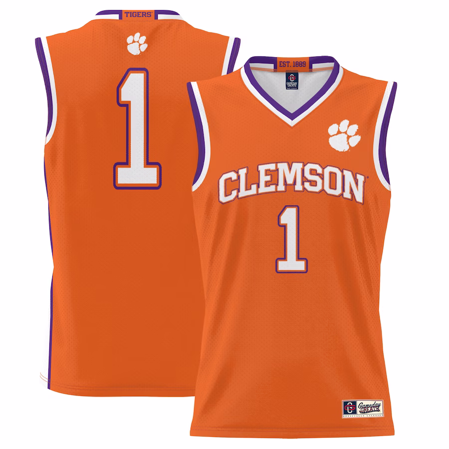#1  Clemson Tigers GameDay Greats  Lightweight Basketball Jersey - Orange