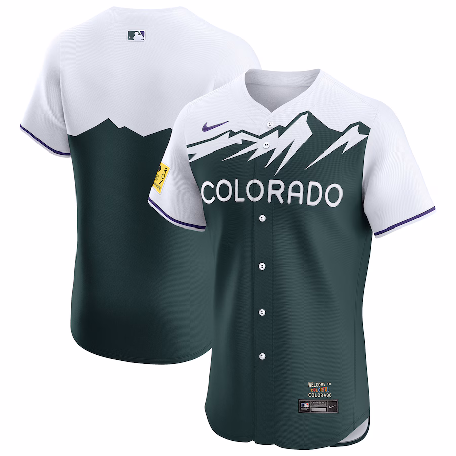 Men's Colorado Rockies Nike Green City Connect Elite Jersey