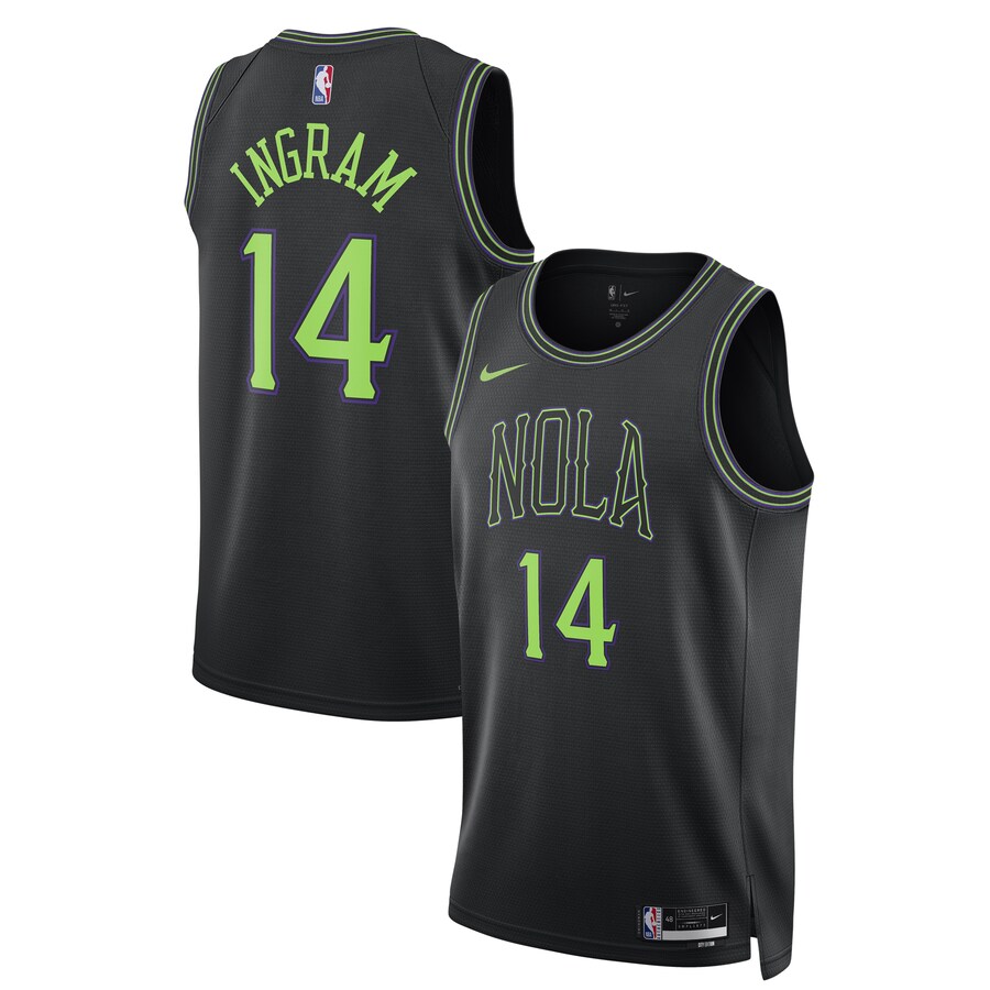 Unisex New Orleans Pelicans Brandon Ingram Nike Black 2023/24 Swingman Jersey - City Edition