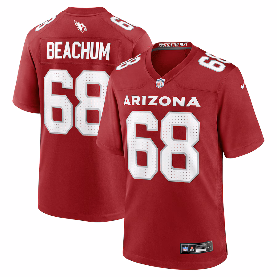 Men's Arizona Cardinals Kelvin Beachum Nike Cardinal Team Game Jersey