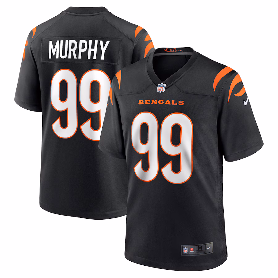 Men's Cincinnati Bengals Myles Murphy Nike Black Game Jersey