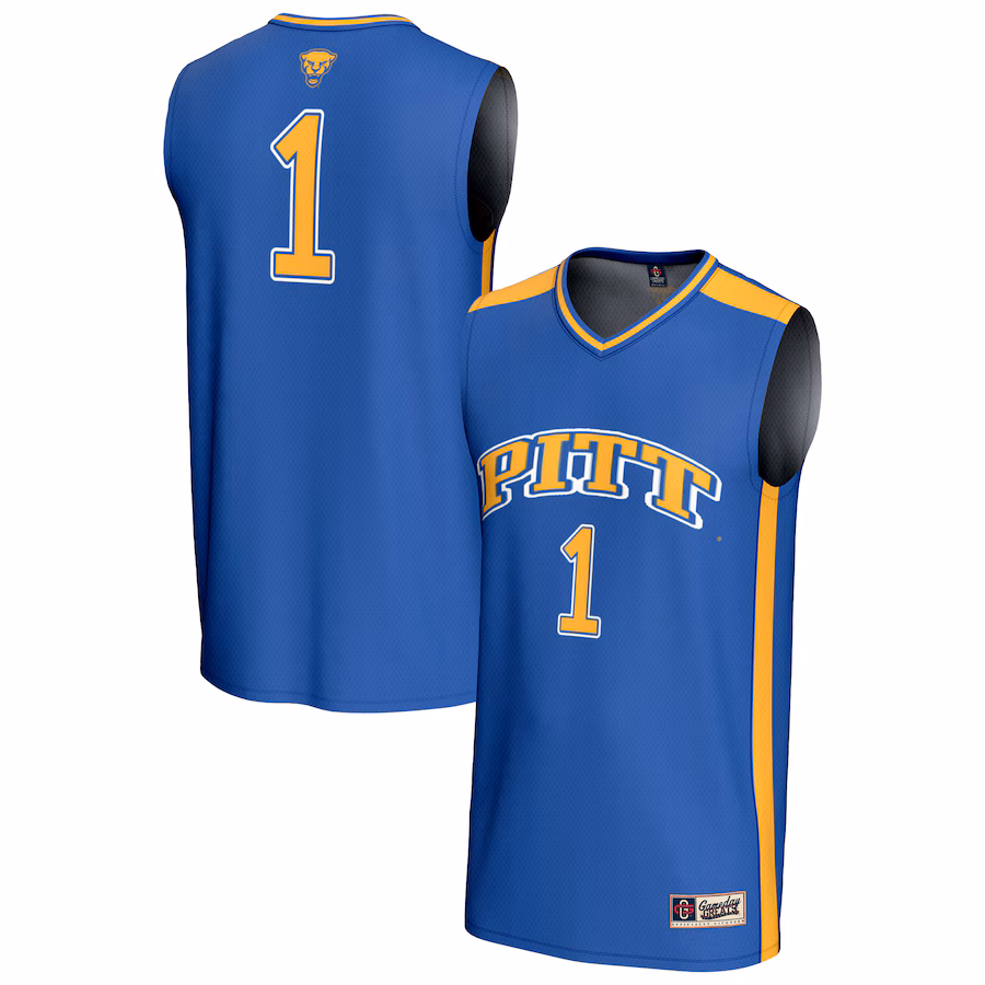 Unisex GameDay Greats #1 Royal Pitt Panthers Lightweight Collegiate Basketball Fashion Jersey