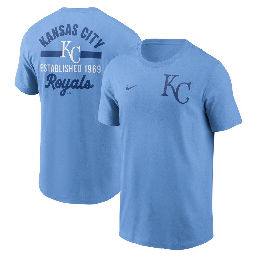 Men's Kansas City Royals Nike Light Blue 2-Hit T-Shirt