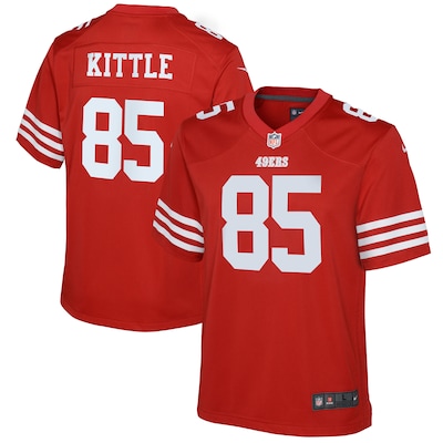 Youth San Francisco 49ers George Kittle Nike Scarlet Game Jersey