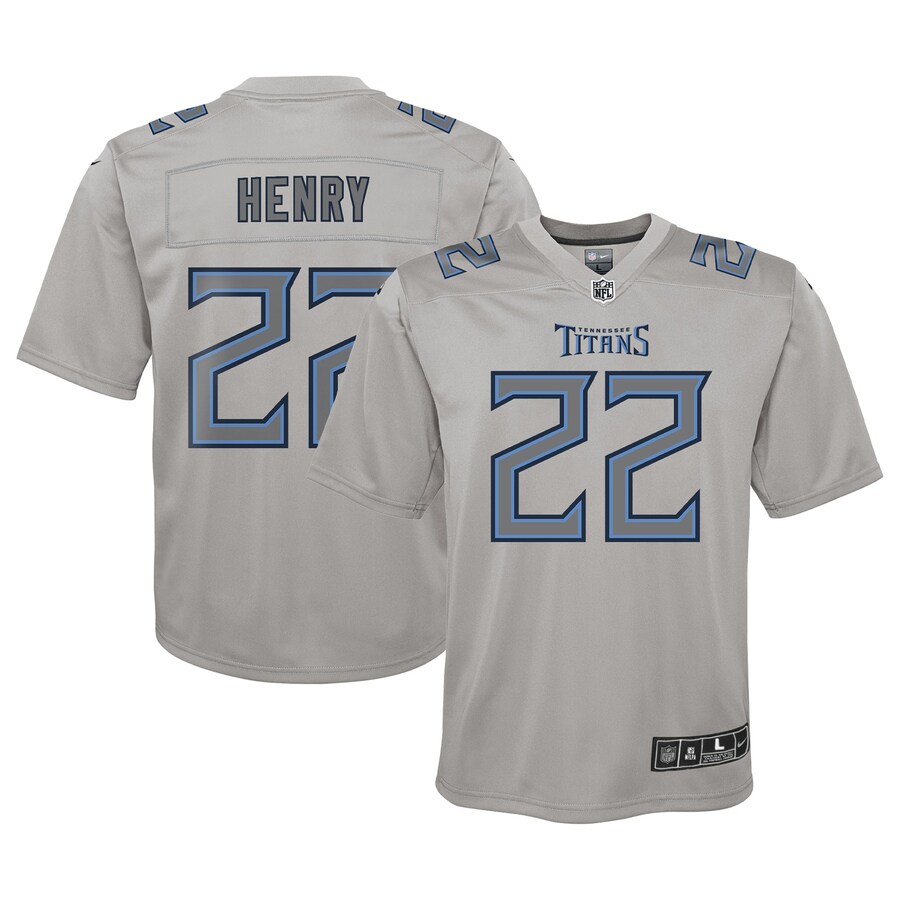 Youth Tennessee Titans Derrick Henry Nike Gray Atmosphere Game Jersey