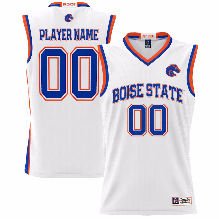 Boise State Broncos NIL Pick-A-Player Lightweight Basketball Jersey - White