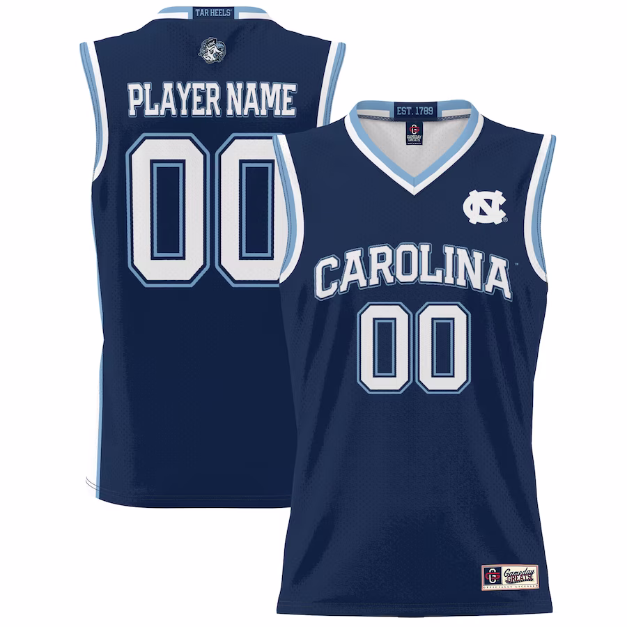 North Carolina Tar Heels GameDay Greats Youth NIL Pick-A-Player Lightweight Women's Basketball Jersey - Navy