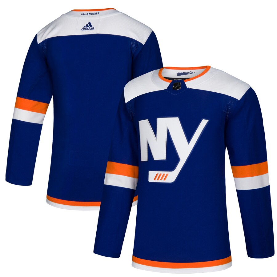 Men's New York Islanders adidas Blue Alternate Authentic Blank Jersey