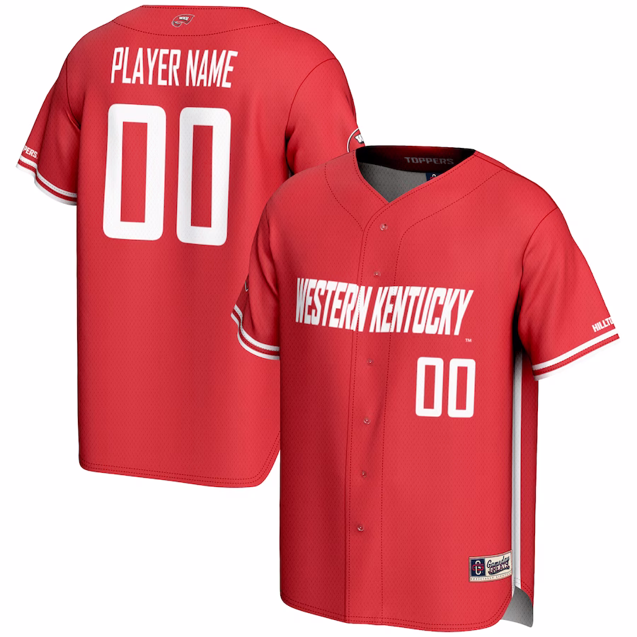 Western Kentucky Hilltoppers GameDay Greats NIL Pick-A-Player Lightweight Baseball Jersey - Red