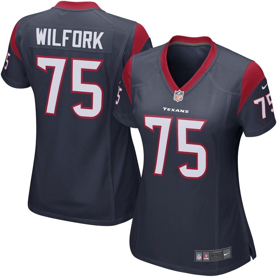Women's Houston Texans Vince Wilfork Nike Navy Blue Game Jersey