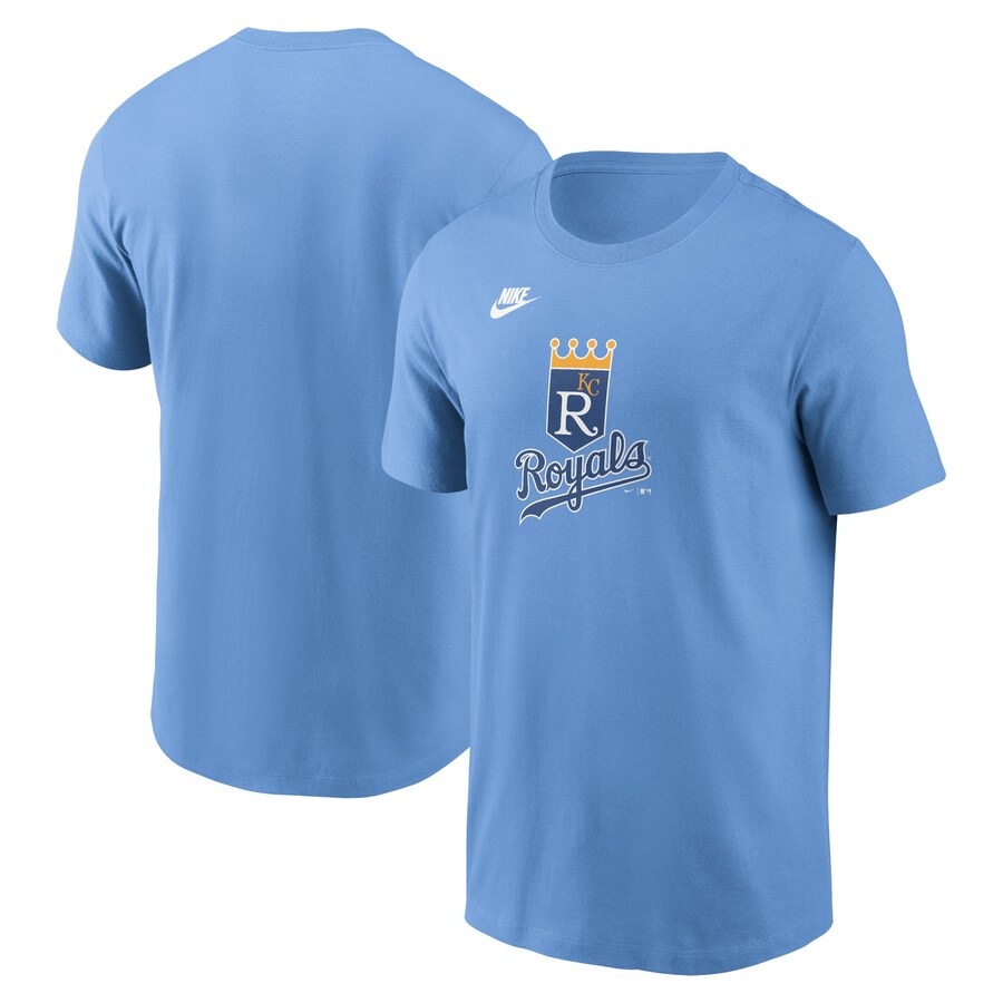 Men's Kansas City Royals Nike Light Blue Cooperstown Collection Team Logo T-Shirt