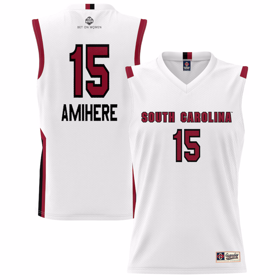 Unisex GameDay Greats Laeticia Amihere White South Carolina Gamecocks Lightweight Basketball Alumni Jersey