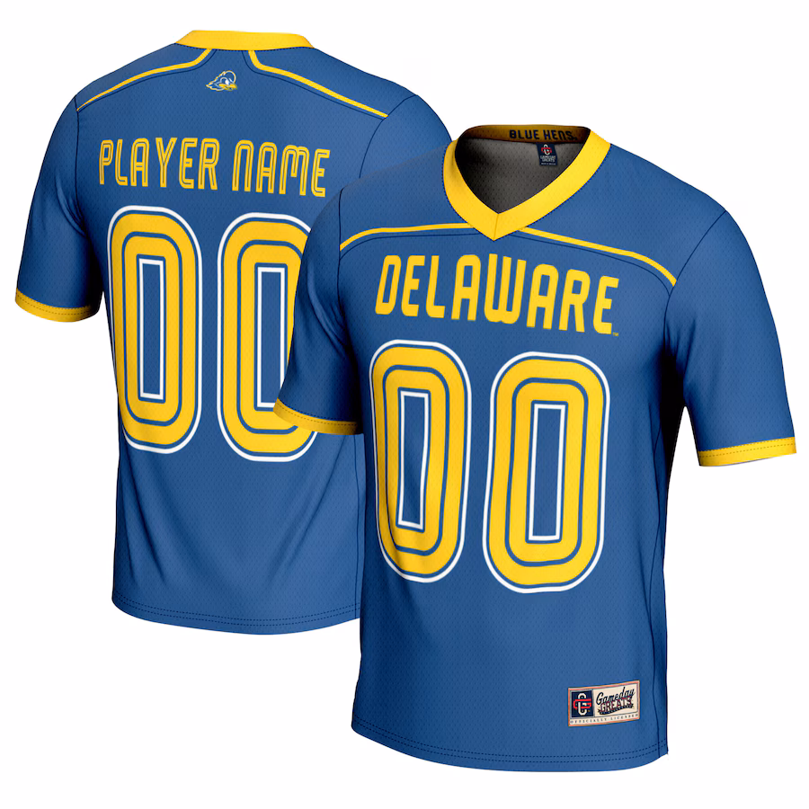 Delaware Fightin' Blue Hens GameDay Greats Youth NIL Pick-A-Player Men's Lacrosse Lightweight Jersey - Royal