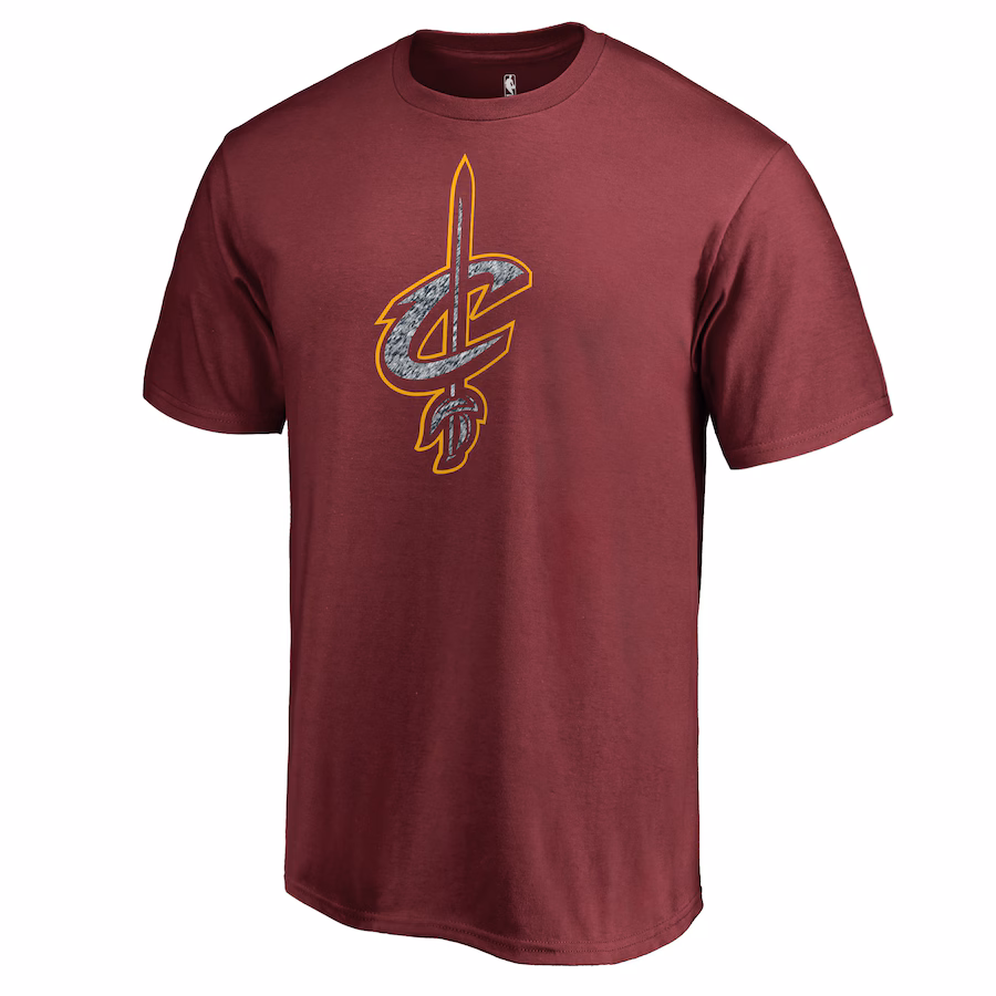 Men's Cleveland Cavaliers Wine Static Logo T-Shirt