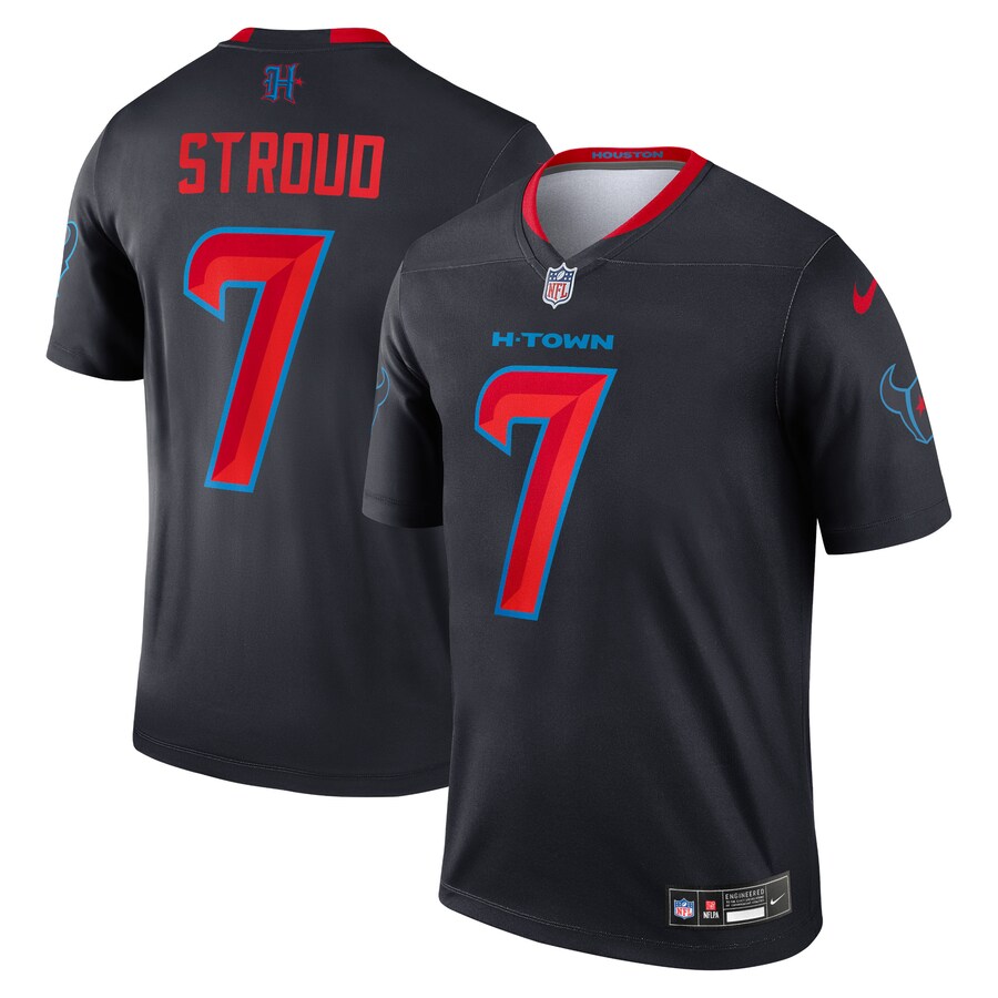 Men's Houston Texans C.J. Stroud Nike Navy Team Legend Jersey