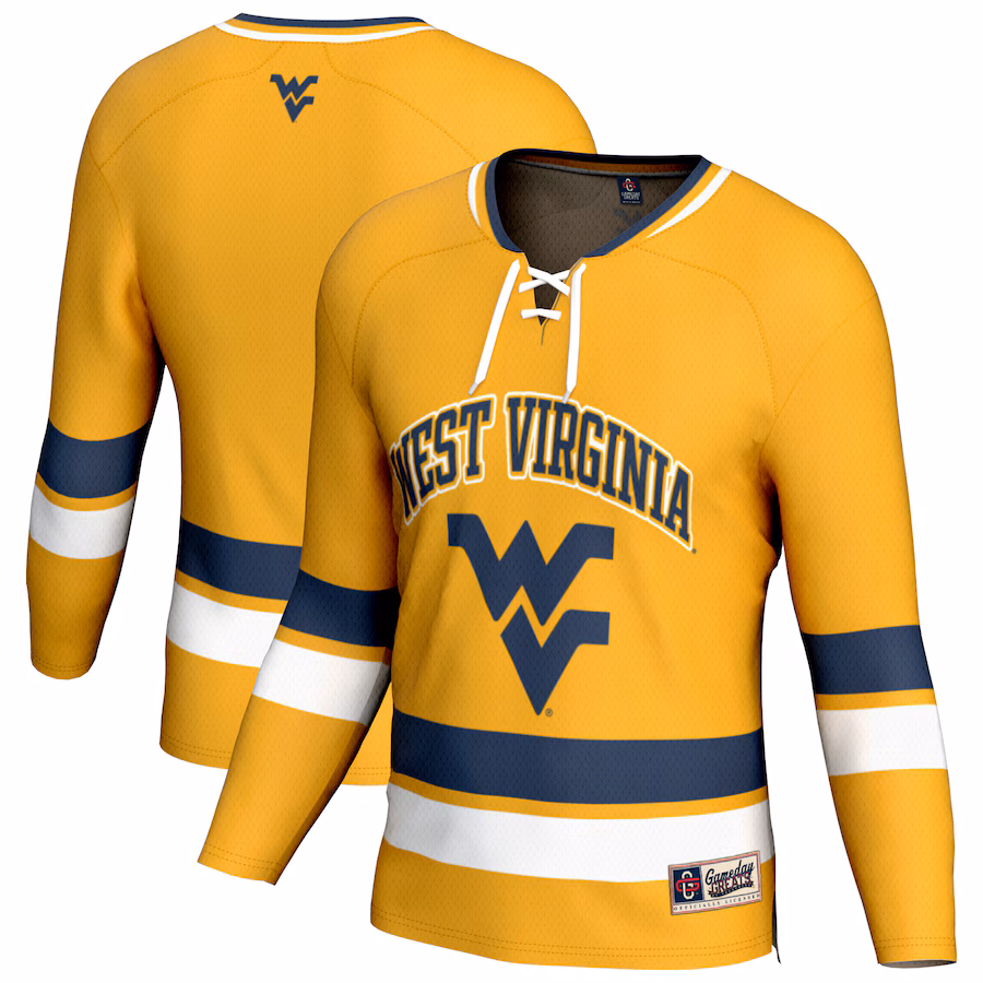 Youth GameDay Greats Gold West Virginia Mountaineers Spirit Hockey Jersey