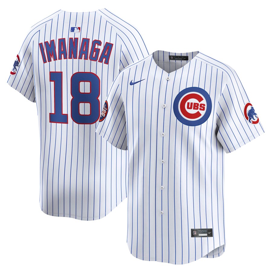 Men's Chicago Cubs Shota Imanaga Nike White 2025 MLB World Tour: Tokyo Series Home Limited Player Jersey