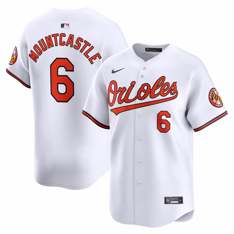Men's Baltimore Orioles Ryan Mountcastle Nike White Home Limited Player Jersey