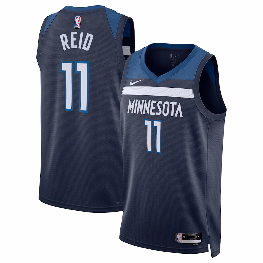 Unisex Minnesota Timberwolves Naz Reid Nike Navy Swingman Replica Jersey - Icon Edition