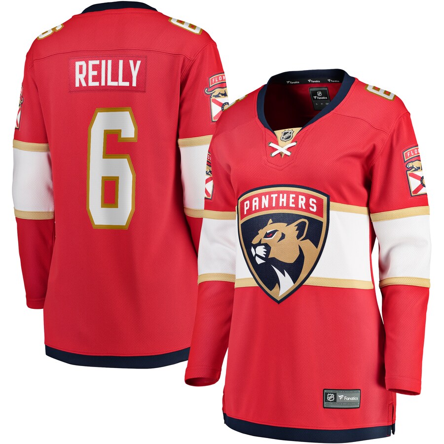 Women's Florida Panthers Mike Reilly Fanatics Branded Red Home Breakaway Player Jersey