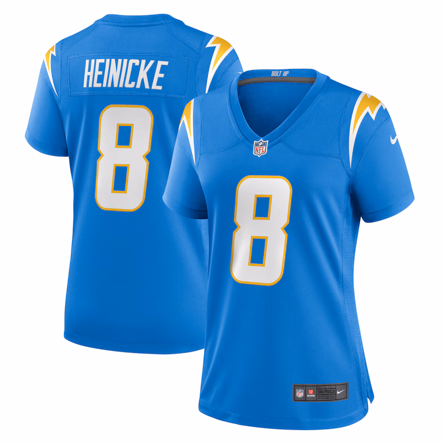 Women's Los Angeles Chargers Taylor Heinicke Nike Powder Blue Game Jersey