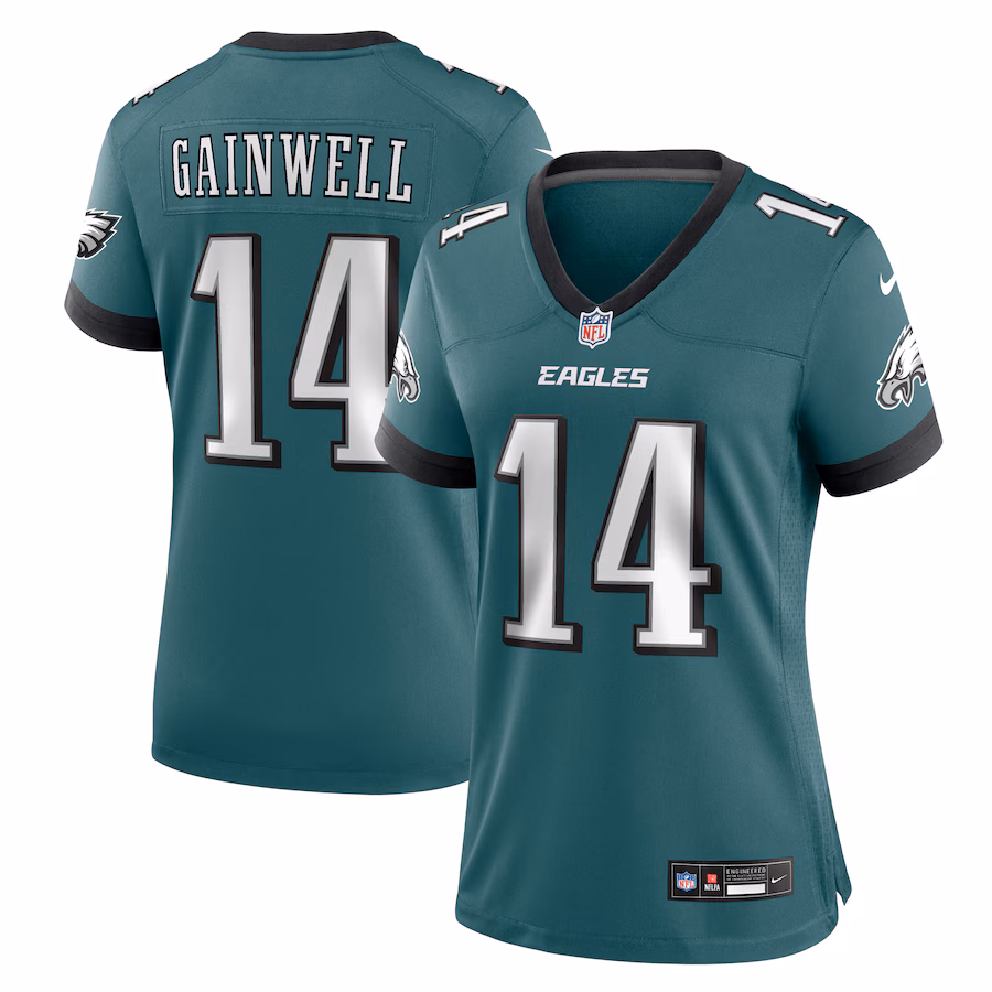 Women's Philadelphia Eagles Kenneth Gainwell Nike Midnight Green Team Game Jersey